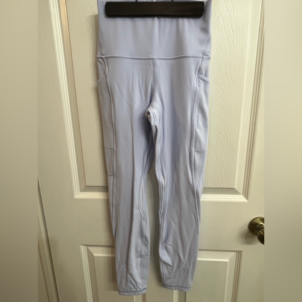 Lululemon Align Pant - 25” - Size 4 - with side pockets - Pastel Blue